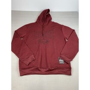 Ecko UNLTD Hoodie Mens M Red Logo Pullover Knit Streetwear‎ Embroidered